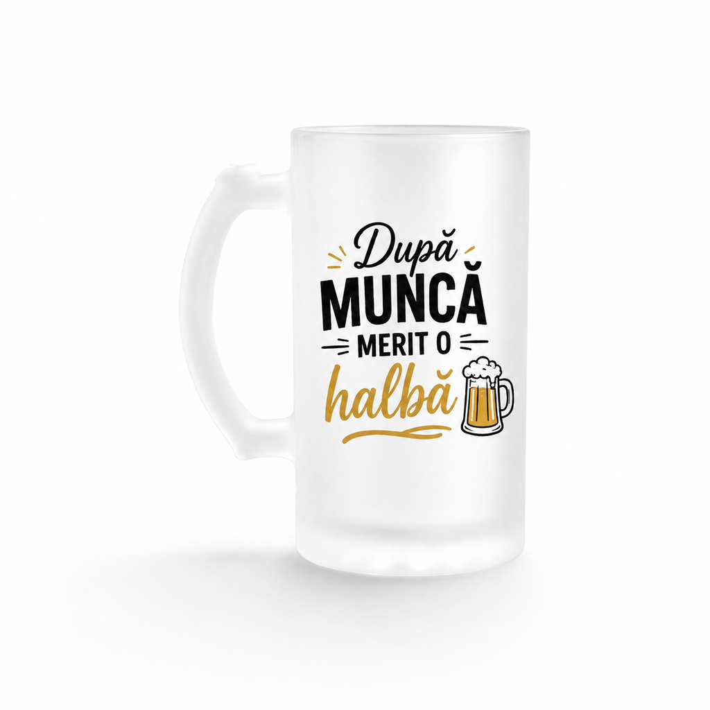 Halba de bere personalizata