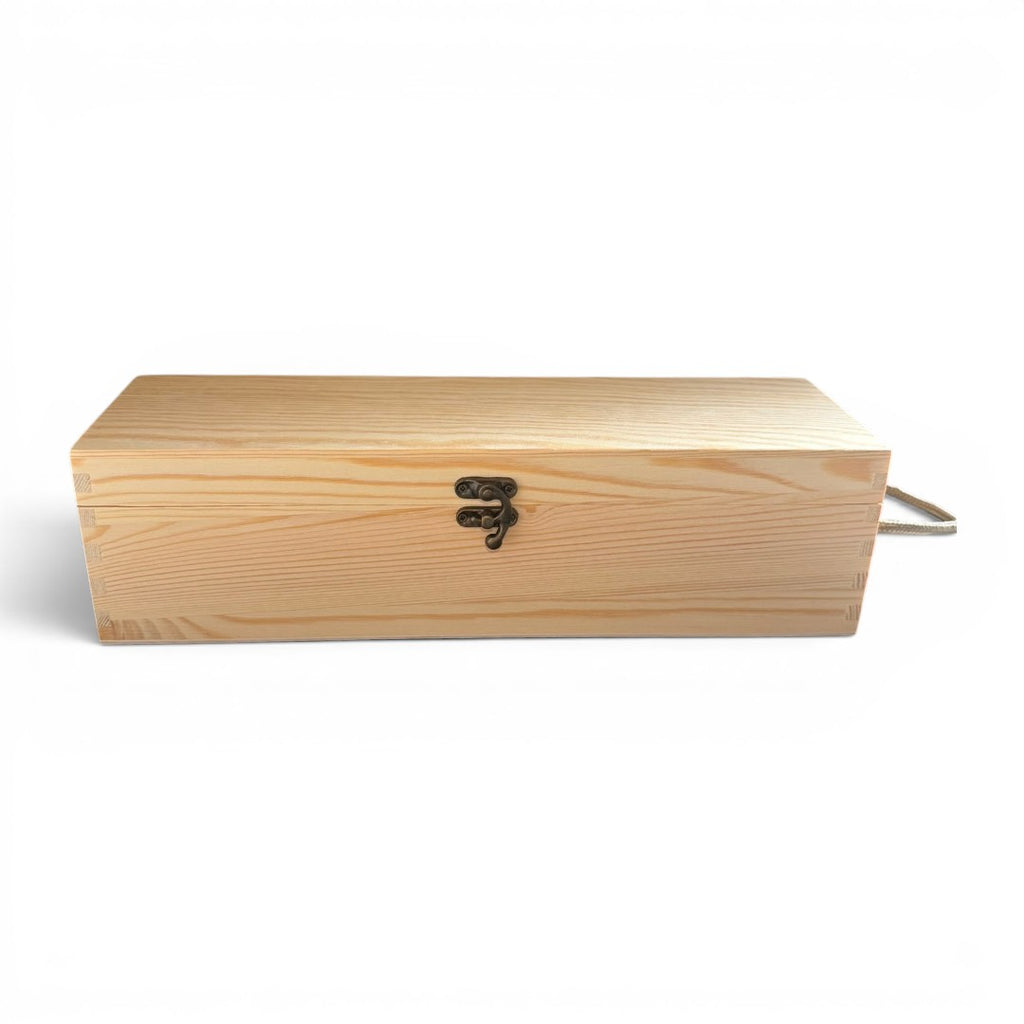 Cutie de lemn pentru sticle personalizata