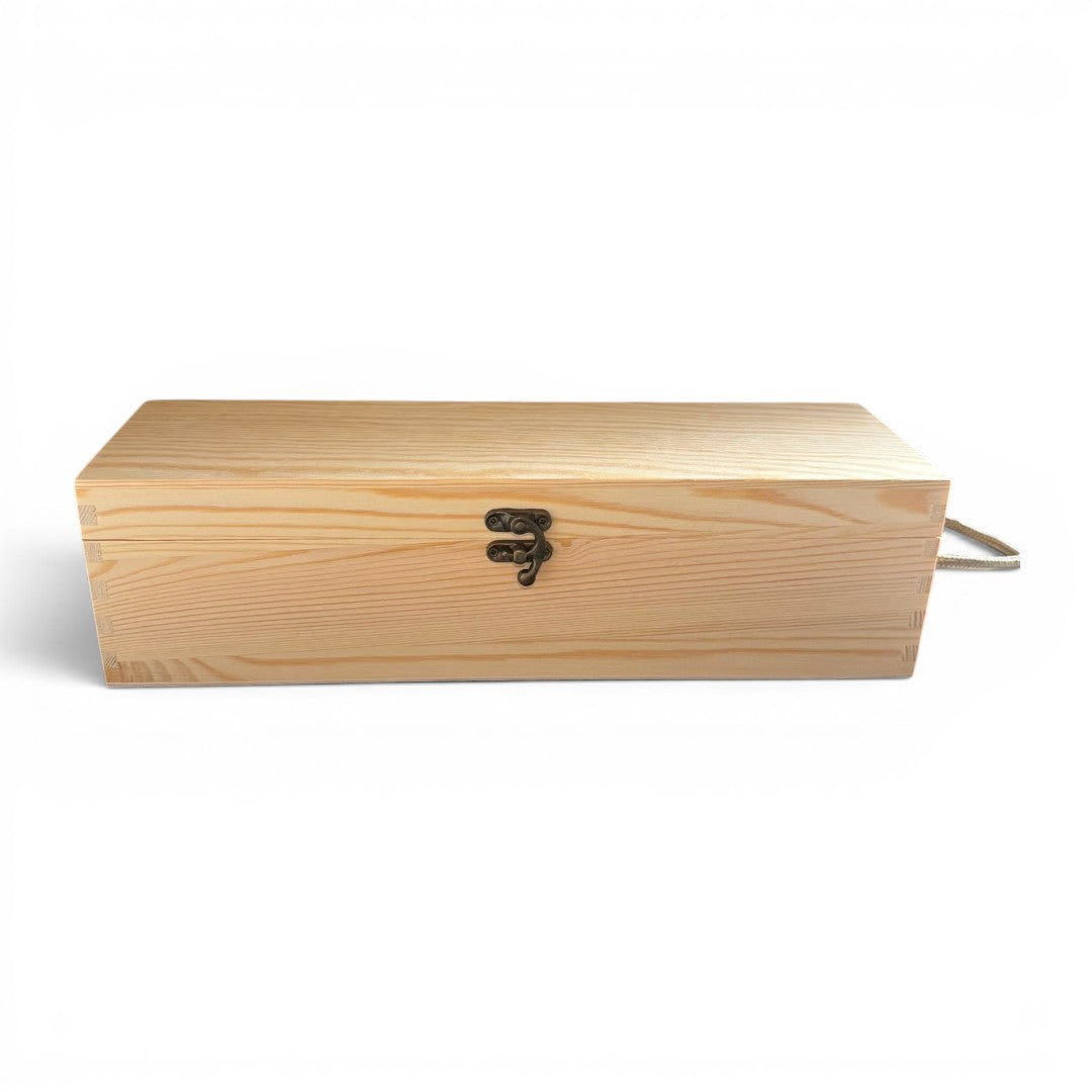 Cutie de lemn pentru sticle personalizata